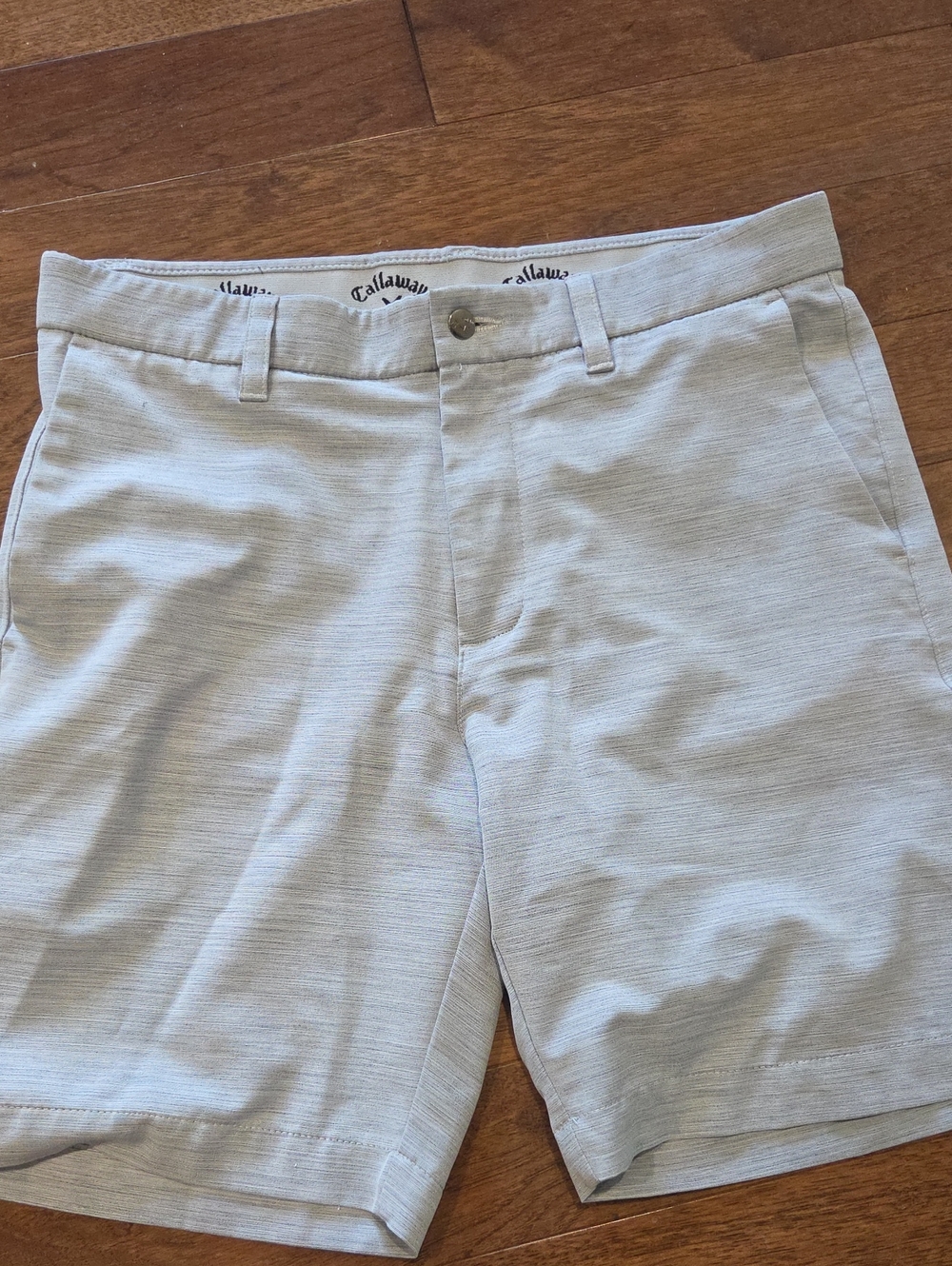 Callaway Men’s Light Gray Stretch Golf Shorts